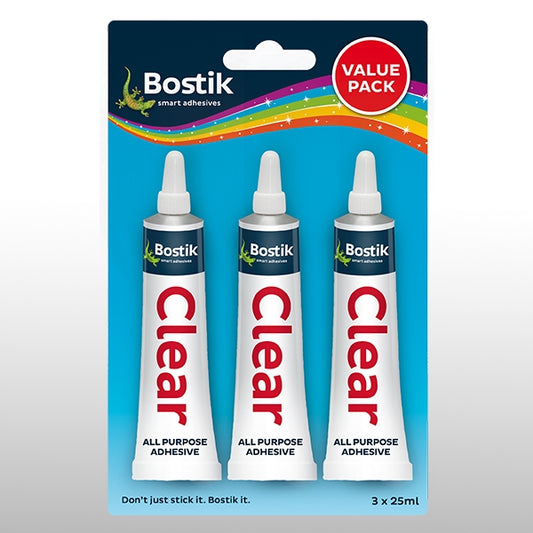 Bostik Clear 25ml Value Pack