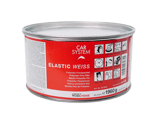 ELASTIC WEISS POLYESTER FINE PUTTY (INCL. HARDENER) 1KG