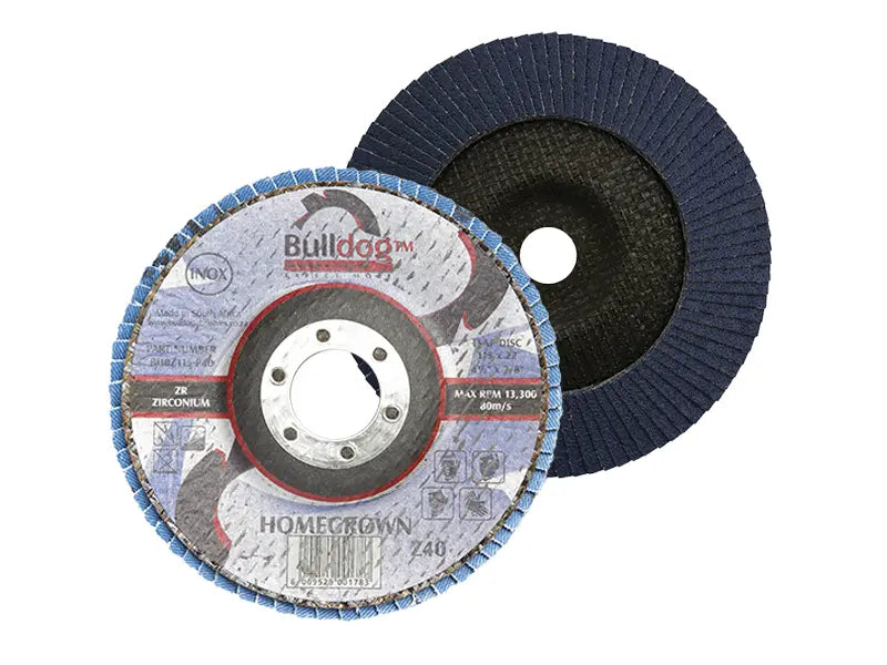 BullDog Zirconia flap Disc 115 x 22mm