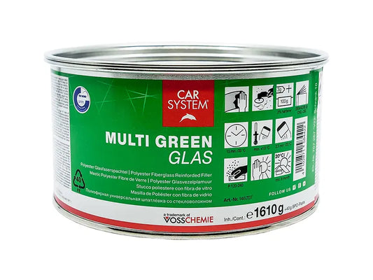 MULTI GLAS GREEN – FIBRE FILLER (INCL. HARDENER) 1.65KG