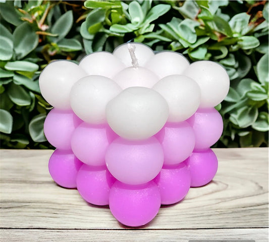 Ombre Bubble Candle 140g ( vanilla )