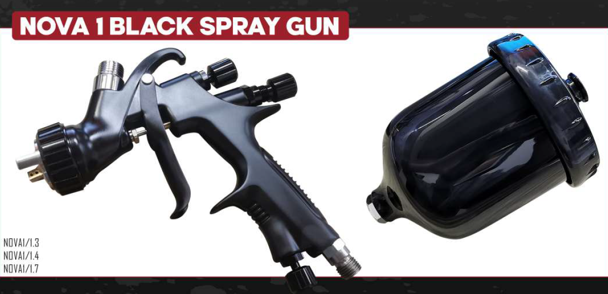 NOVA1 HVLP Black Spray Gun