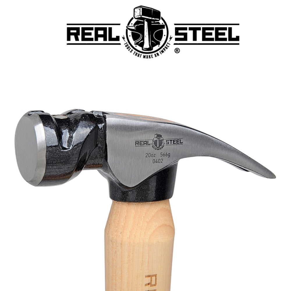 Real Steel Hickory Rip Claw Hammer, 20 oz | 566 gram