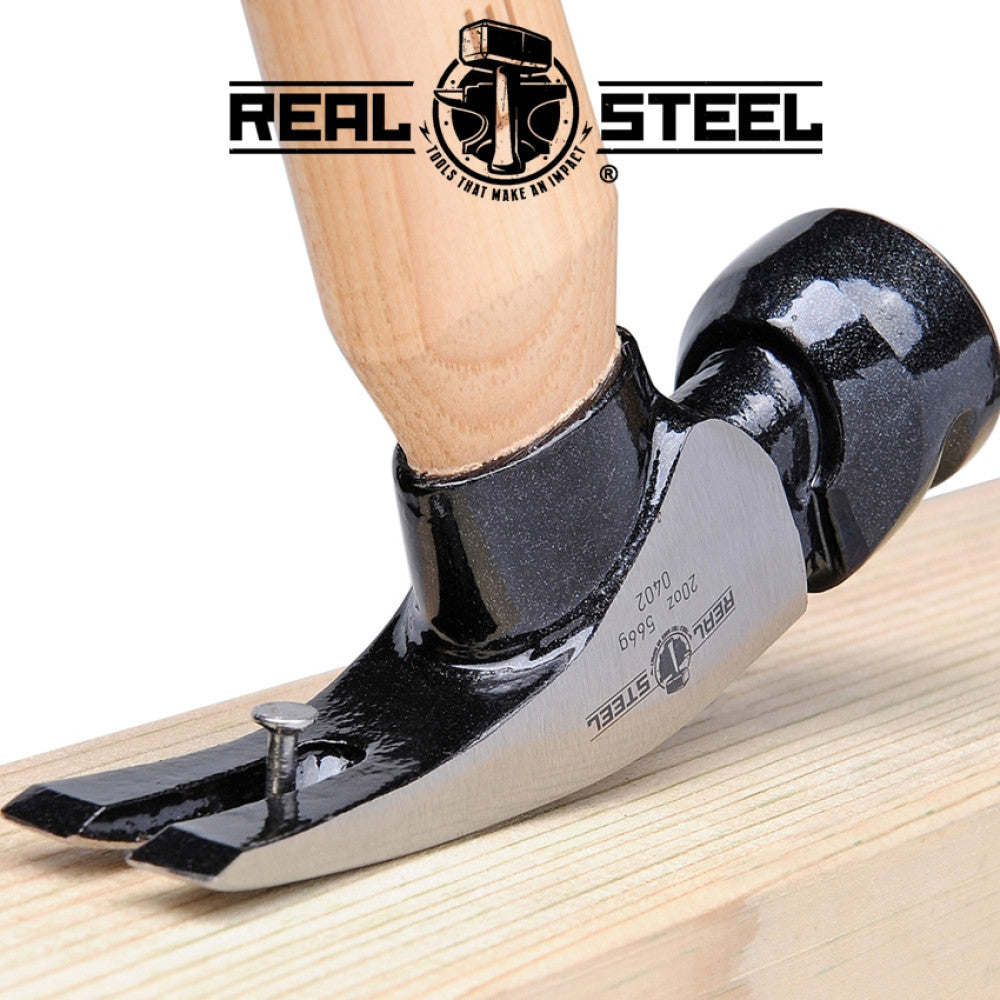 Real Steel Hickory Rip Claw Hammer, 20 oz | 566 gram