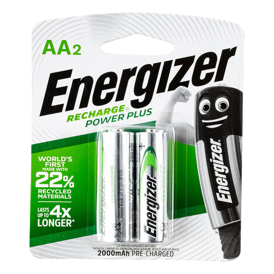 Energizer Recharge 2000MAH  AA 2 Pack