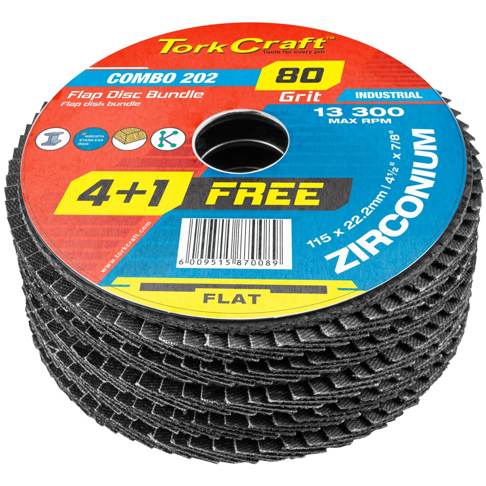 115mm Flap Disc 5 Pack