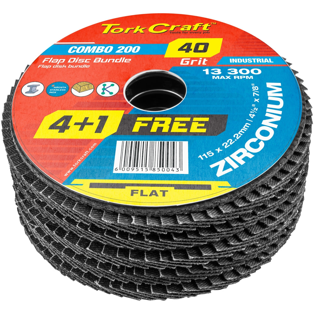 115mm Flap Disc 5 Pack