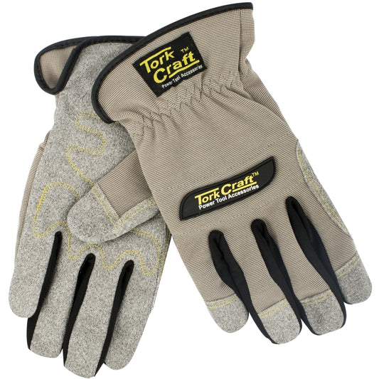 Mechanics Gloves Synthetic Leather Palm Spandex Back