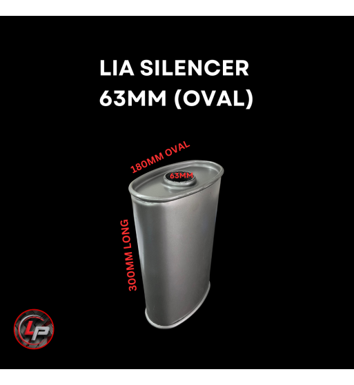 Exhaust Silencer Oval ( Mild Steel )