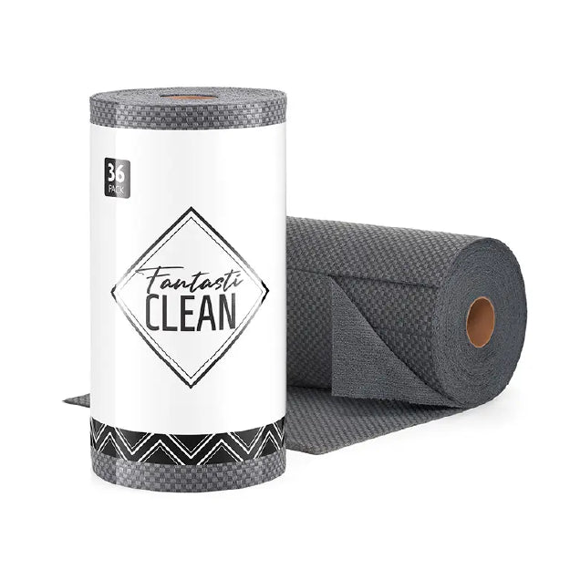 FantastiClean Double Sided Microfiber Cloth, Grey