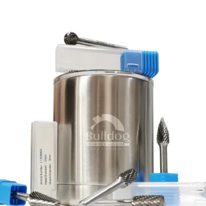 Tungsten Carbide Burr 5pc Set In Travel Mug 