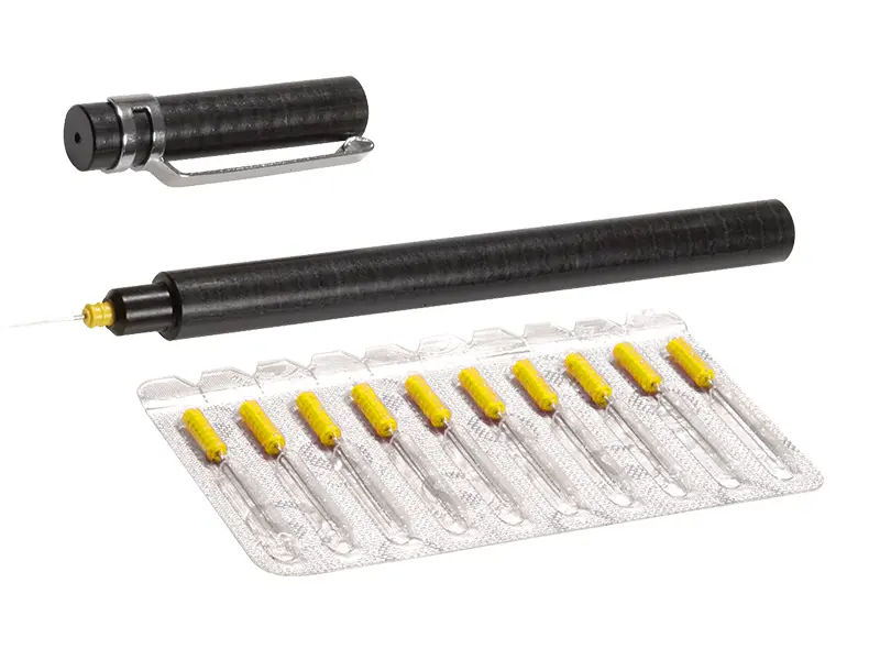 Carsystem Dust Needle set: 10 x dust needles, 1 x holder