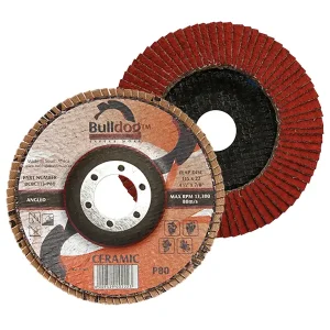 Bulldog Homegrown Ceramic Flap Disc, Angled