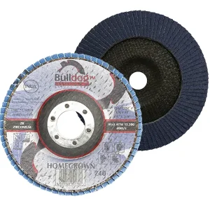 Bulldog Homegrown Zirconia Flap Disc, Angled