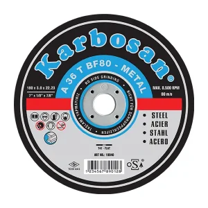 Karbosan Metal Cutting Disc, Flat, Type 41