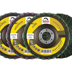Bulldog SCM Surface Conditioning Flap Disc, 115mmx22.23mm