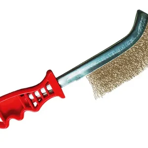 Bulldog Wire Hand Brush, Brass-Coated